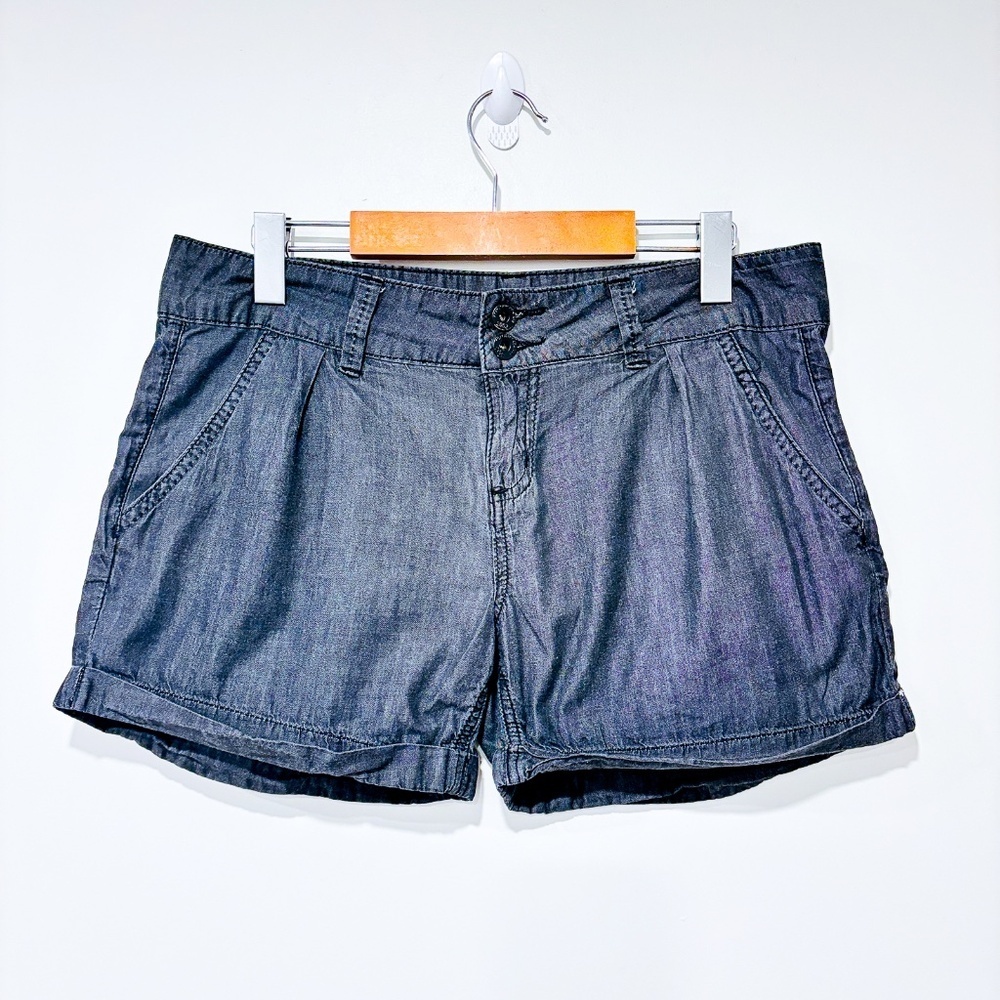 FOXY JEANS Dark Gray Denim Shorts | Summer Casual | Size 28‎